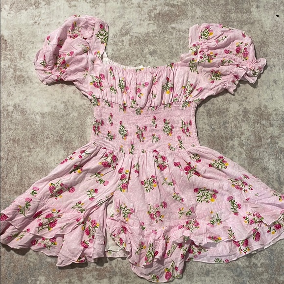 Mary Marshmallow - Floral Pink Smocked Dress - Picture 1 of 7
